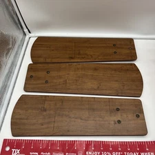 Simple Deluxe 3 Replacement Fan Blade 16.5 In Walnut Pattern 2 Color Reversible