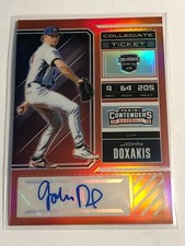 2018 Panini Contenders Collegiate Ticket Prizm Auto John Doxakis #USA-JD /100!