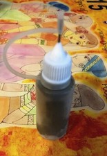 Premix Bottle of Natural BROWN Henna w/ Metal Applicator Tip for Temp Tattoos