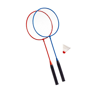 Best Sporting Badminton-Set 2 Schläger mit Federball