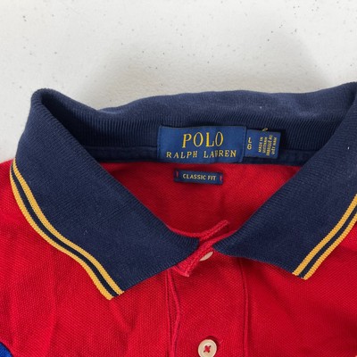 ralph lauren colour block polo