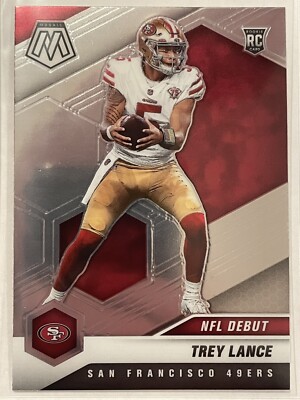 Trey Lance 2021 Panini Mosaic NFL Debut Rookie RC #244 San Francisco 49ers NFL