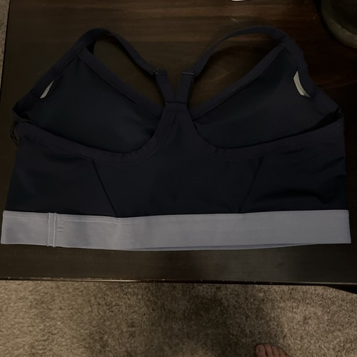 Nike Womens Plus Sz 1X Indy Racerback Light Support Sports Bra Solid Blue NEW - Picture 3 of 7