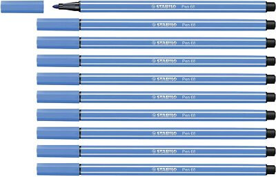 Premium-Filzstift - STABILO Pen 68-41 - 10er Pack - dunkelblau