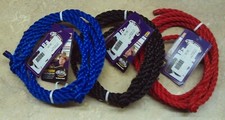 Weaver 1/2" poly rope CALF HALTER with 7 foot lead Color choice Red Blue Black