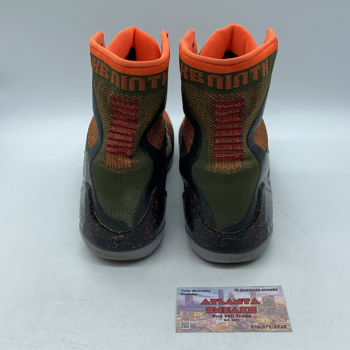 Size 9.5 - Nike Kobe 9 Elite Strategy Orange Black Grey