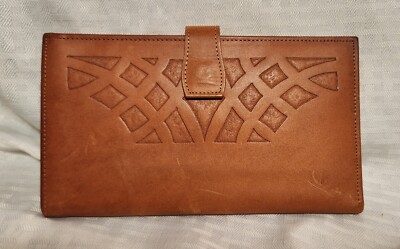 Vintage Princess Gardner Wallet Leather BiFold Brown Top Grain Cowhide 