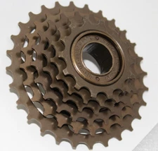 6 Speed 14-28T Bicycle Freewheel None Index Threaded Cassette Sprocket Cogs