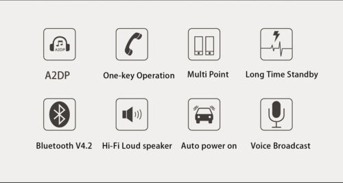 Wireless Bluetooth Speakerphone Multi-point Handsfree Accessories For Car Truck - Picture 6 of 18