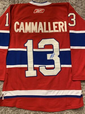 Michael Cammalleri NHL SIGNED MONTREAL CANADIENS custom Hockey