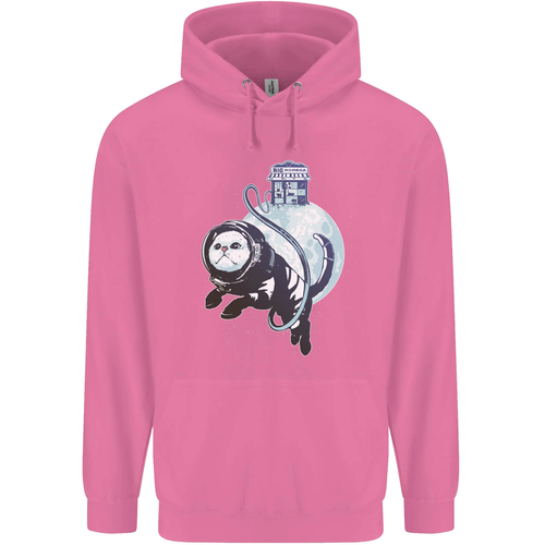 Space Astronaut Cat Funny Childrens Kids Hoodie - Picture 35 of 88