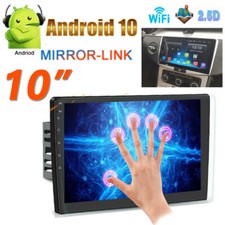 Android 10 Double 2Din 10" HD Touch Screen Car Stereo Radio GPS Wifi Cam 2 32GB