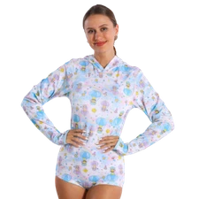 Rearz Adult Long Sleeve Bodysuit -  Daydreamer with Mouse Ears