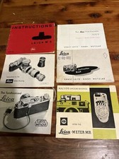 Leica IIIf , M5 Camera , Other Instruction Books Directions For Use 6 Total