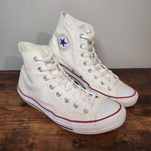 Converse Chuck Taylor High Top Shoes Men's Size 11 White Canvas M7650