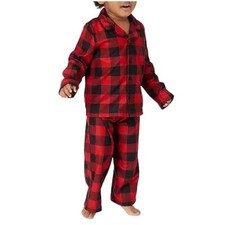Pajamarama Toddler Buffalo Check Christmas Pajama Set 2T 3T NWT Red Black