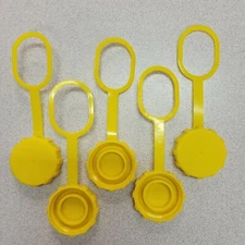 1-3/4" Acme Propane Tank Fill Valve Plastic Cap w/ Tether - Forklift Tank-Pk 5