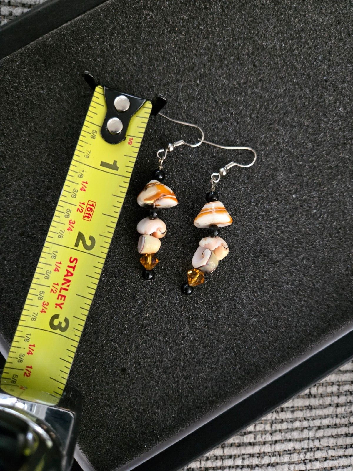 Dangle Drop Sea Shell Earrings - image 4