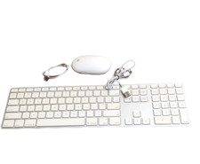 Apple Wired USB Keyboard A1243 w/Numeric Keypad and Mighty Mouse