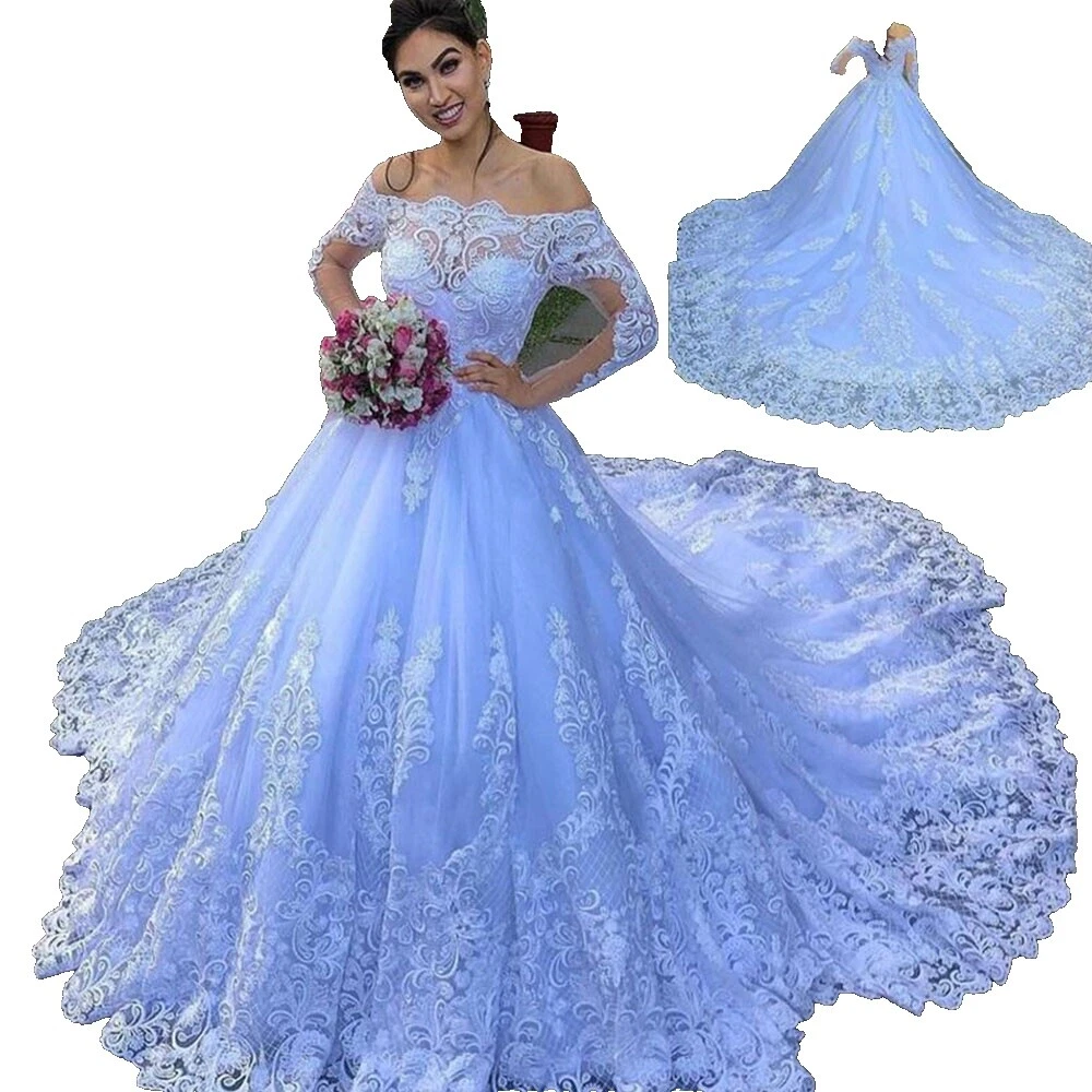 Lace Long Sleeve Wedding Dresses 10 Women's Size