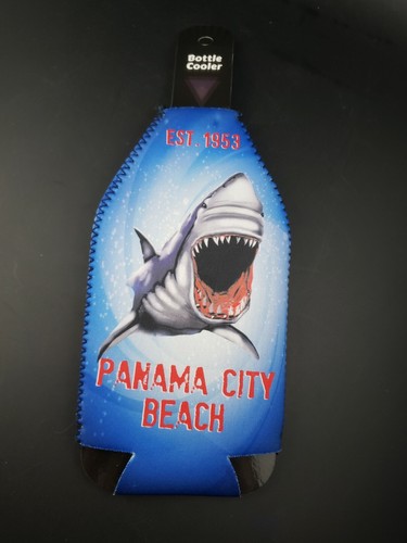 Panama City Beach Florida Est 1953 "Bite Me" DOUBLE SIDED BOTTLE COOLER KOOZIE - Picture 2 of 5