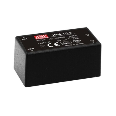 MEANWELL IRM-15-15 - AC/DC Netzteil, vergossen, single output - Modul 15W 15V/1A