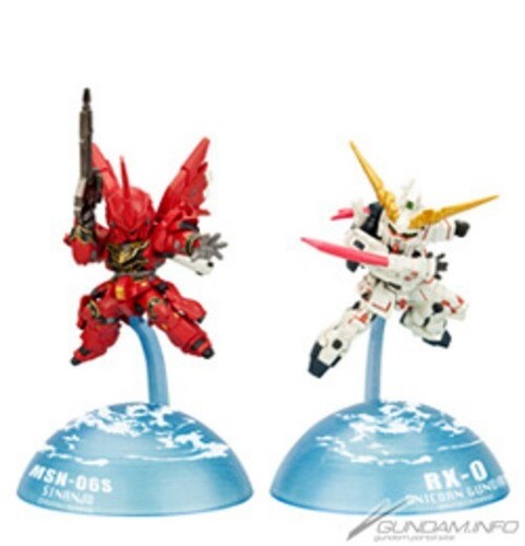 Ichiban Kuji Mobile Suit Gundam Unicorn Gundam & Sinanju Deformed Figure SET - Picture 6 of 6