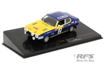 Ford Capri 2600 Walter Röhrl Sachs Baltic Rallye 1972 Kleint 1:43 IXO RAC 308
