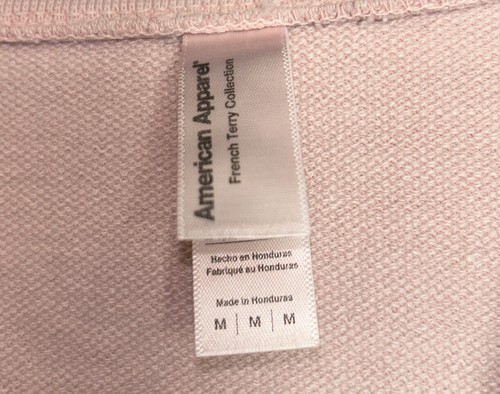American Apparel Women's LS French Terry Pullover Sweatshirt, Mauve, Medium - Picture 3 of 3