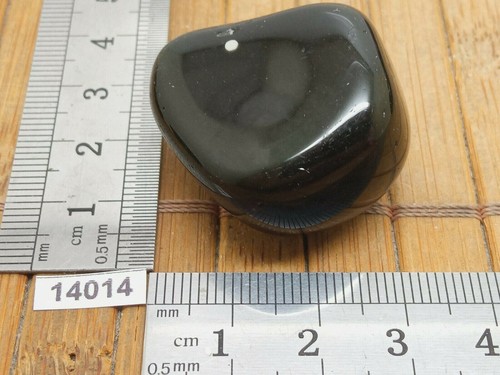 Obsidian Himmelsauge (mit weißem Auge!) Natur Rollstein AB Qualität - Bild 2 von 4
