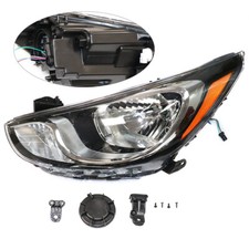 Driver Side Left Headlight For 2012 2013 2014 Hyundai Accent Halogen Headlamp Driver Side Left Headlight For 2012 2013 2014 Hyundai Accent Halogen Headlamp