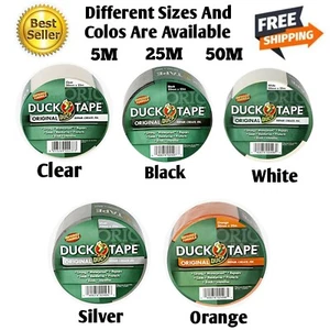 Duck Duck Cloth Waterproof Gaffer Gaffa Tape 50MM X 25M Silver Black White Red - Picture 1 of 6