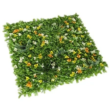 40" Artificial Faux 3D Mix Leaves Wall Panel Fence Screen Home Outdoor Decor #06