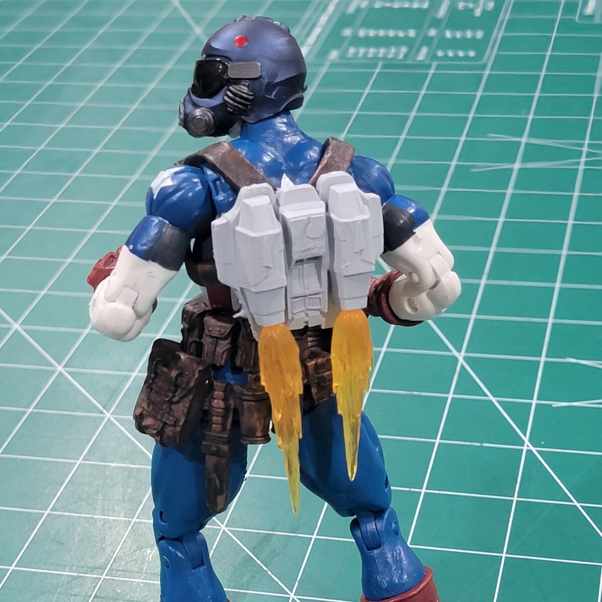 Custom Jet Pack with Flames 1:12 legends classified gi joe marvel  