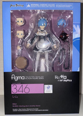 Japan Authentic Re:Zero Figma 346 Rem Figure | eBay
