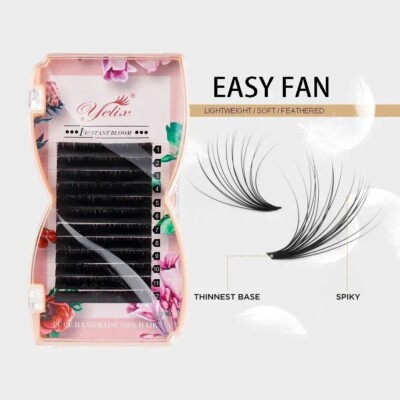 Easy Fan Bloom individuelle Wimpernverlängerung Kunstnerz natürliches Volumen Auto Fans