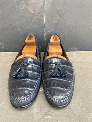 Belvedere Florence Mens Black Leather Tassel Loafers Italian Dress Shoes 10.5 s-l400.jpg main image 2
