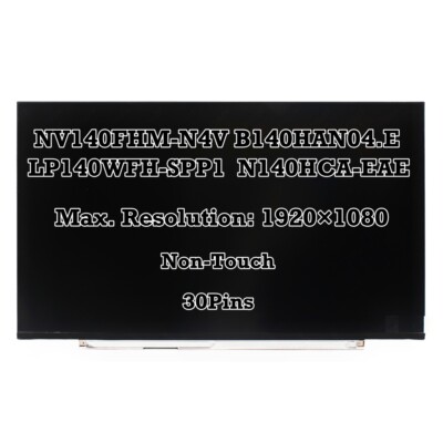 NV140FHM-N4V B140HAN04.E LP140WFH-SPP1 N140HCA-EAE FHD 30 pin LCD Screen Display