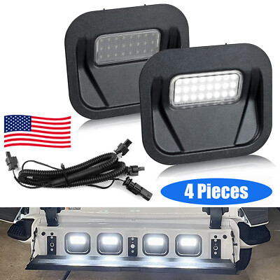 4Pcs LED MultiPro Tailgate Step Light Wiring Kit for 19-25 GMC Sierra Silverado 