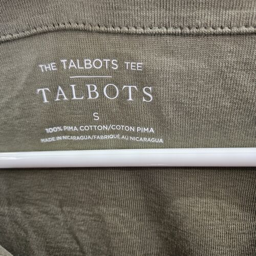 Talbots T-Shirt Tee 100% Pima Baumwolle Rundhals Kurzarm weich Small grün Neu mit Etikett - Bild 3 von 7