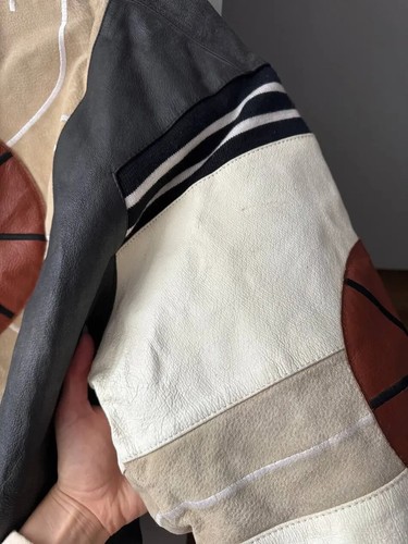 Vintage Michael Hoban Basketball 80s Leather Jacket - Picture 5 of 15