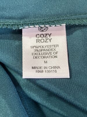 Cozy Rozy Green Cami Camisole Stain Tank Sleepwear Size M 159116