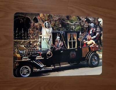 Munsters The Munster Koach 1933 Packard V-12 Photo 8x12 Metal Wall Sign