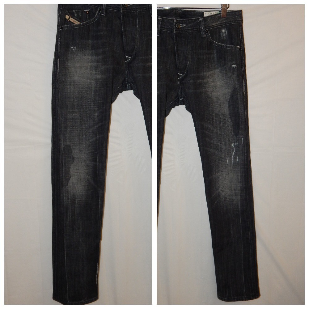 Jeans Destroyed Black Denim Diesel Darron Diesel 008UP W31