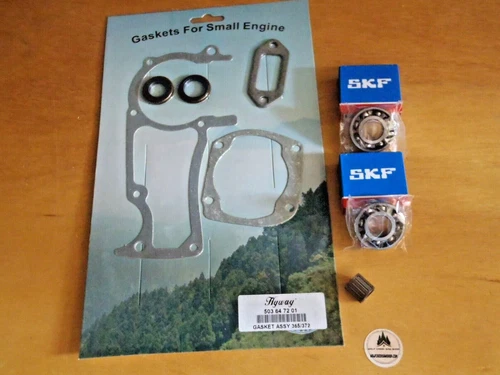Gasket set crank seals SKF crankshaft bearings for Husqvarna 365 371 372 372XP