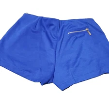MINE Blue Shorts Gold Metal Accent Junior/ women's L