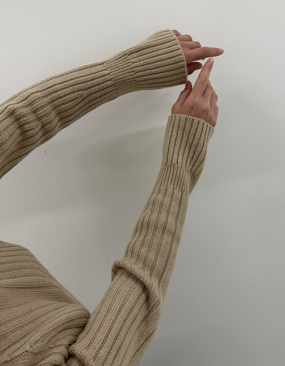 Vintage Hermes by Maison Margiela Knit Sweater Pullover Camel Hair