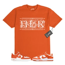 Dunk Cosmic Clay White Orange Low Air Force 1 '07 T Shirt Match HER