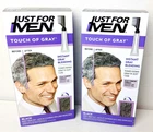 Just For Men Touch of Gray Hair Color Black T-55 Shade Lot of 2 Boxes