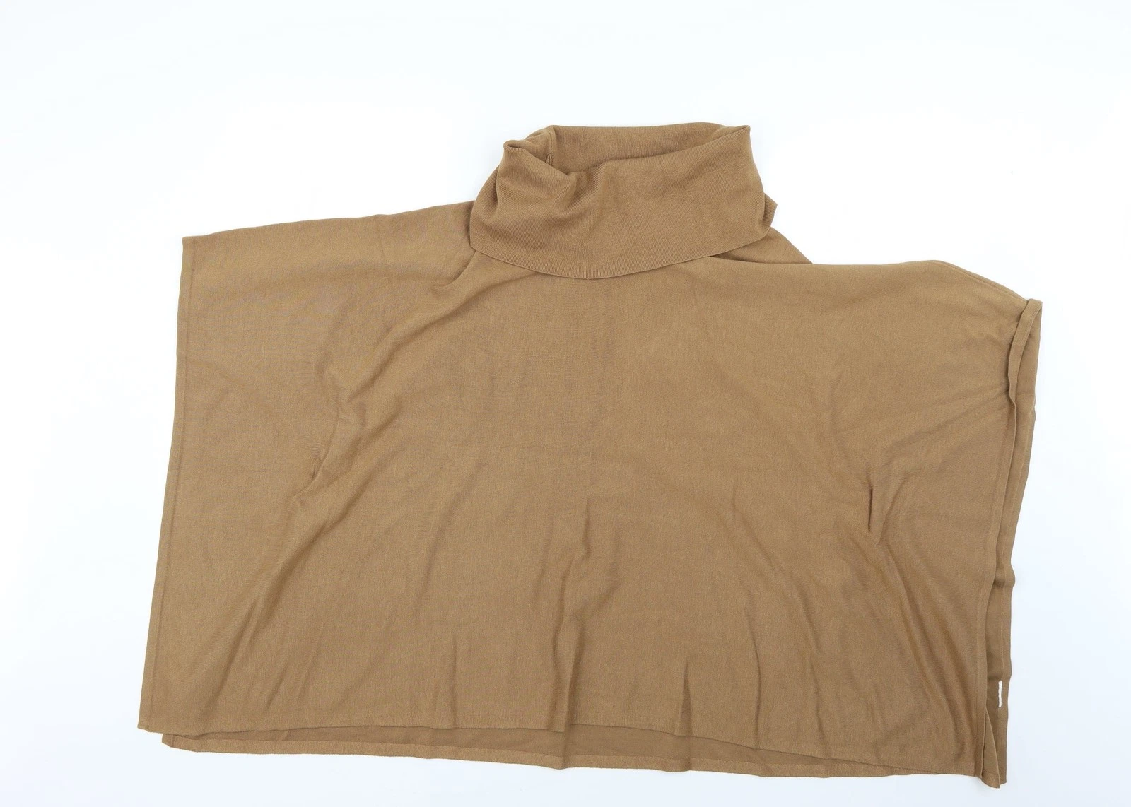 Charter Club Womens Brown Overcoat Poncho Size S